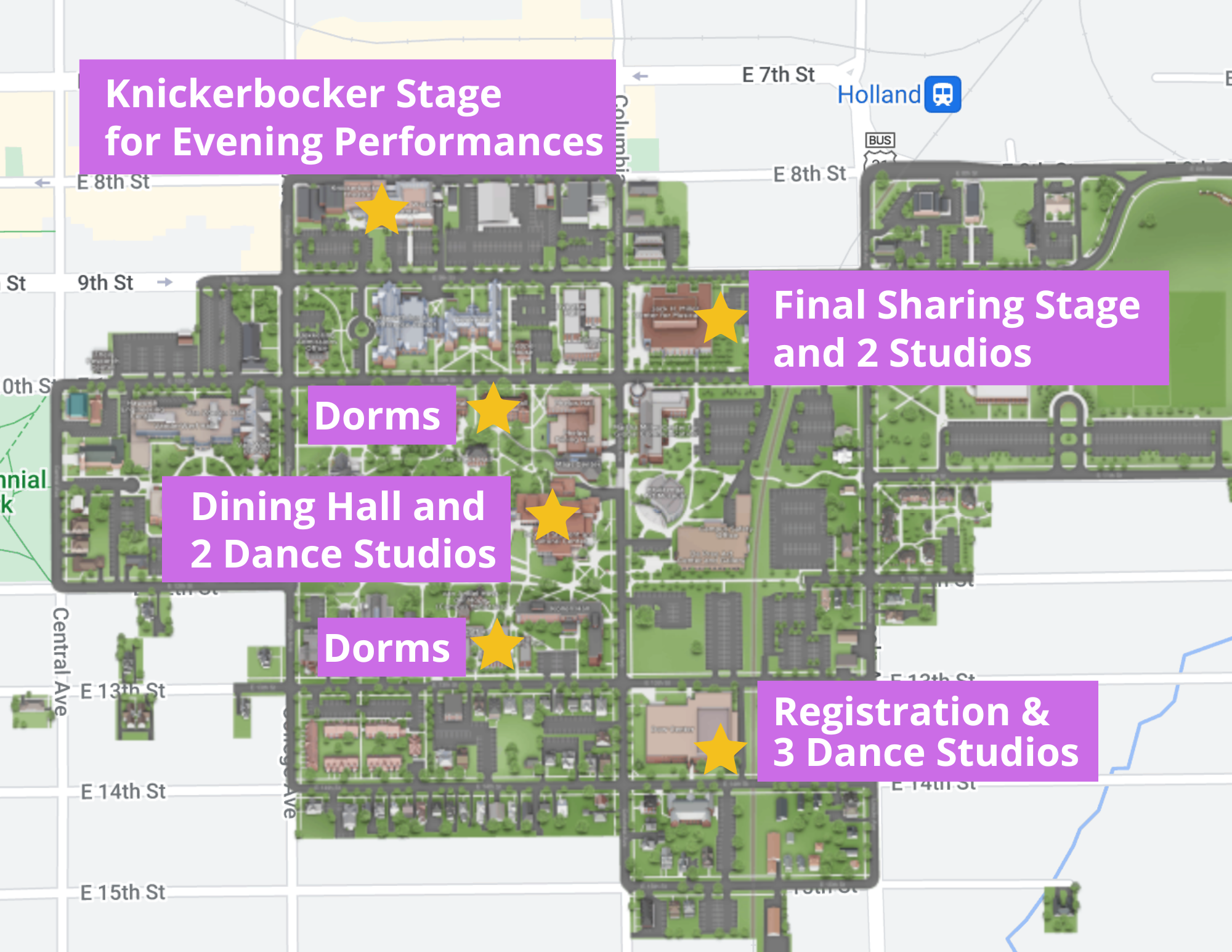 Hope College Map